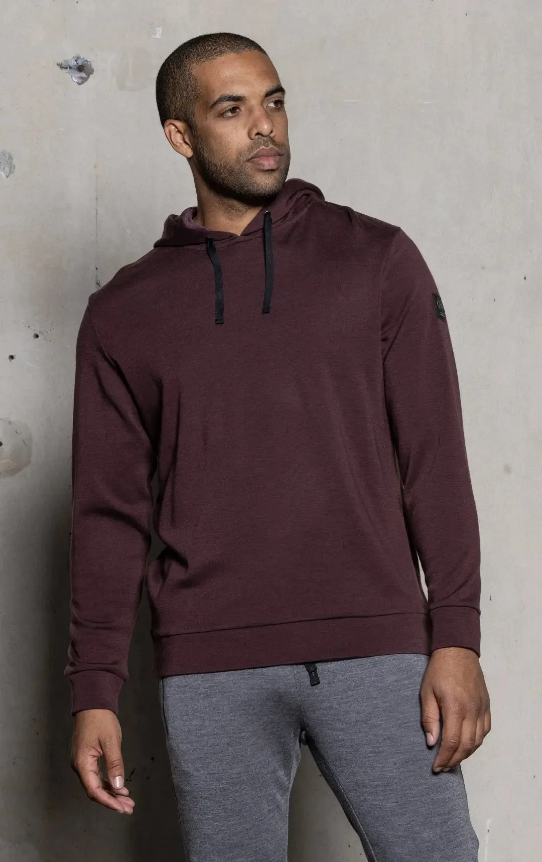 320GSM MERINO HOODED PULLOVER - CLEARANCE