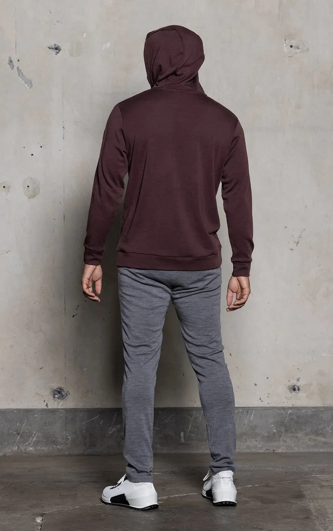 320GSM MERINO HOODED PULLOVER - CLEARANCE