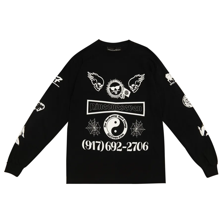 917 Collage L/S Tee - Black