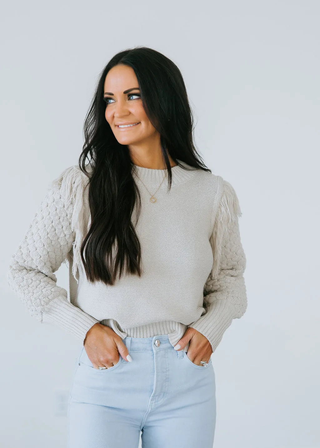 Addy Fringe Sweater