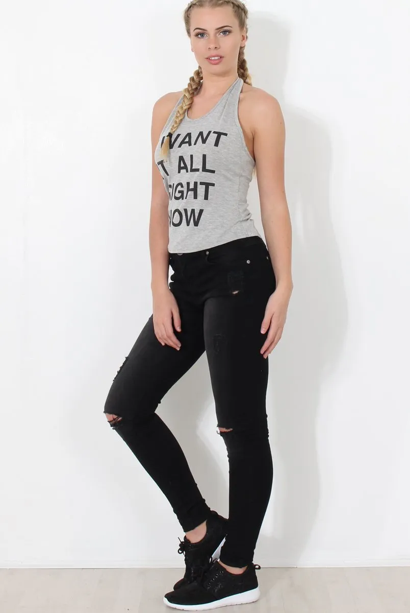 Alex Grey Slogan Crop