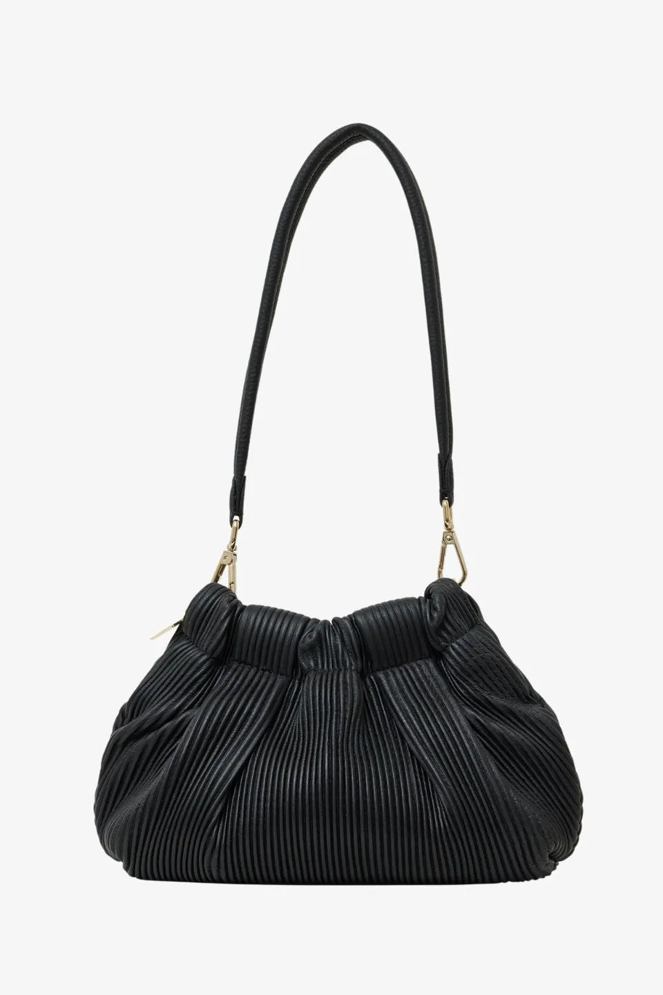 Alexis Shoulder Bag Black Pleat