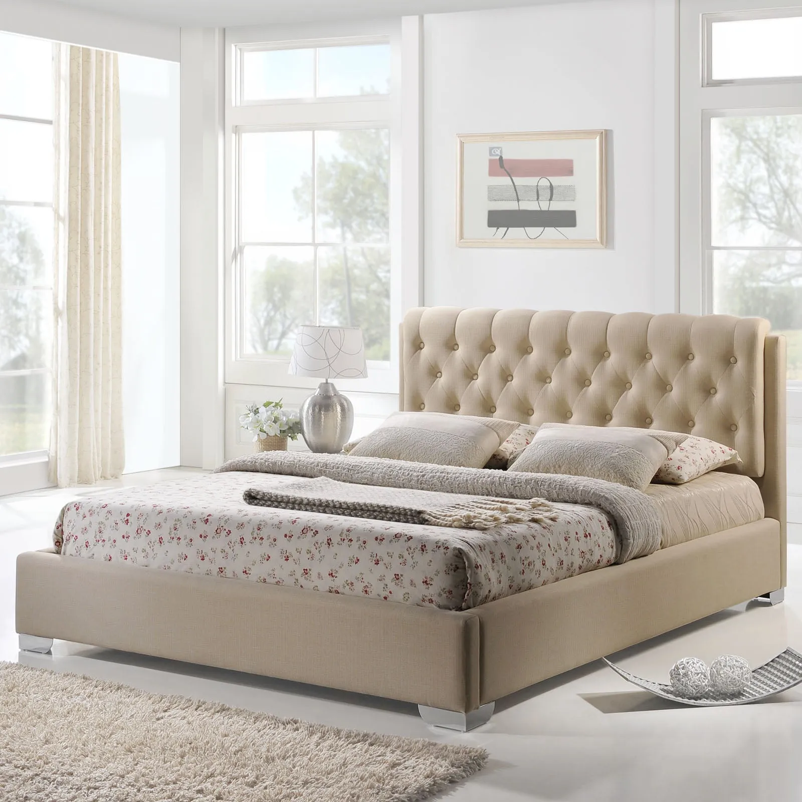 Amelia Fabric Bed by Modway