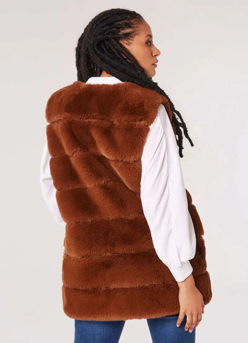 Amy Fur Tiered Gilet