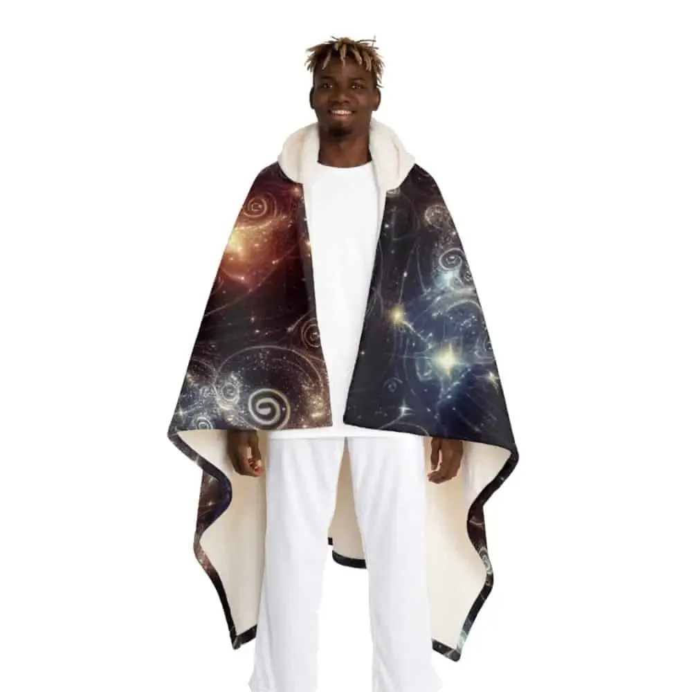 Aria Stardust - Magical Hooded Sherpa Fleece Blanket