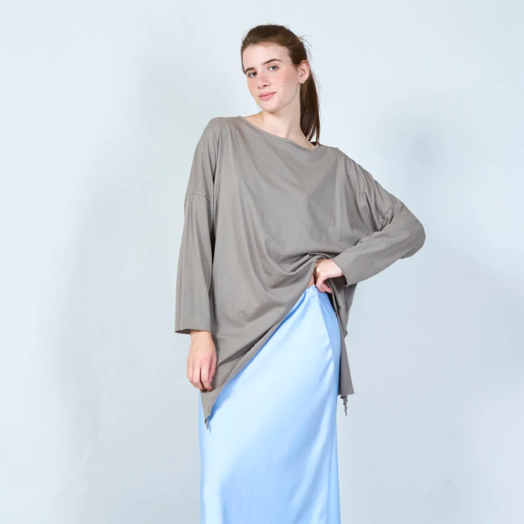 Asymmetrical drape top wholesale