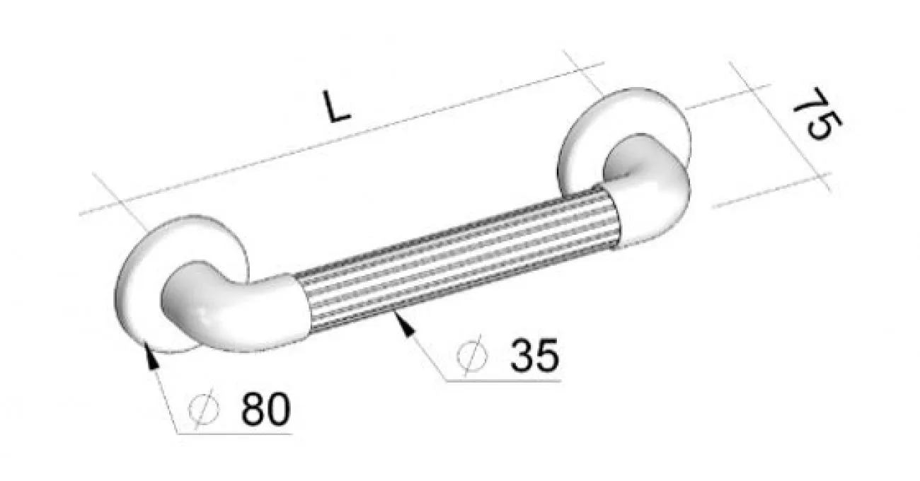 Atlantis Moulded Fluted Grab Rails