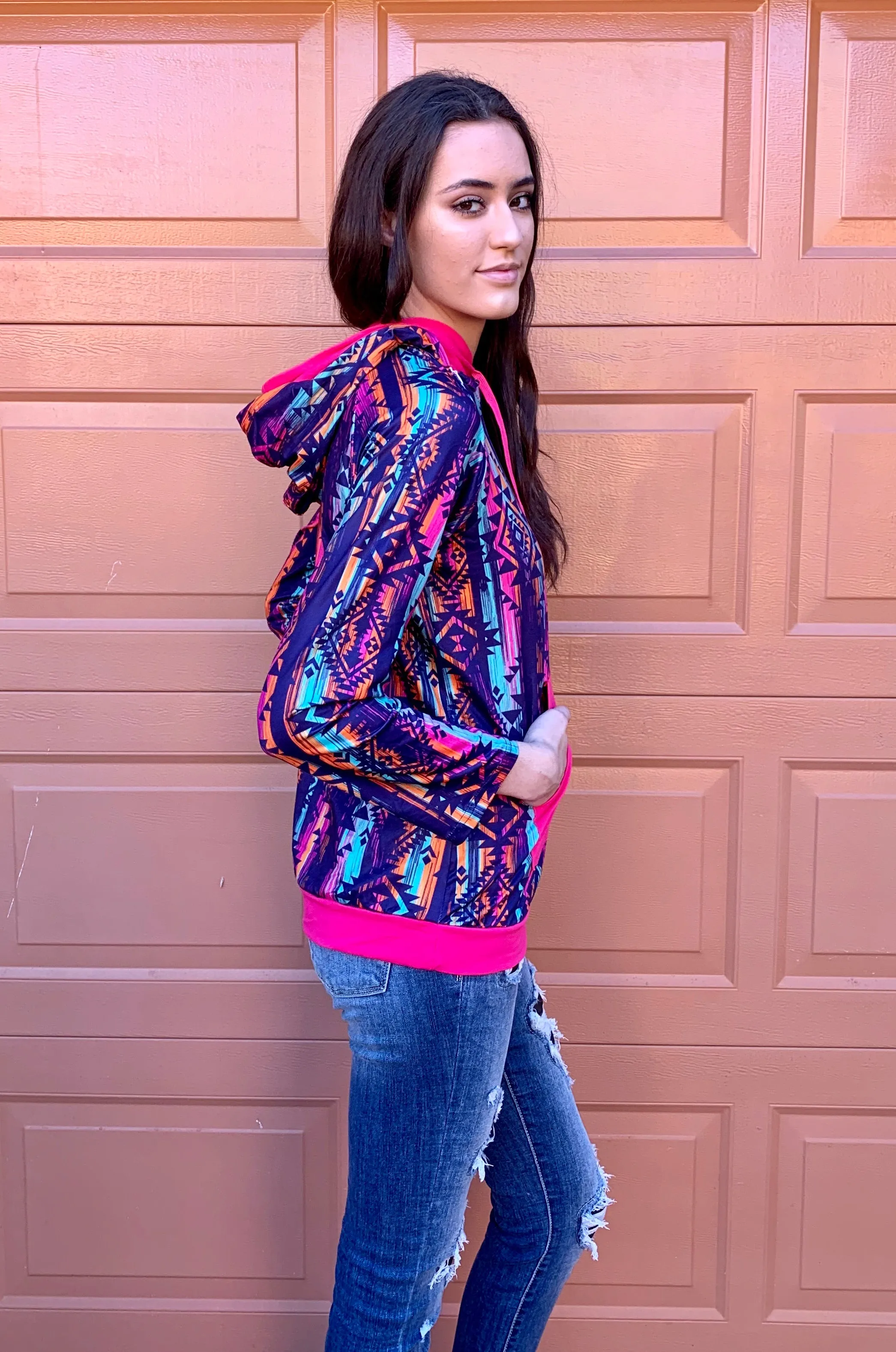 Aztec Double Hoodie