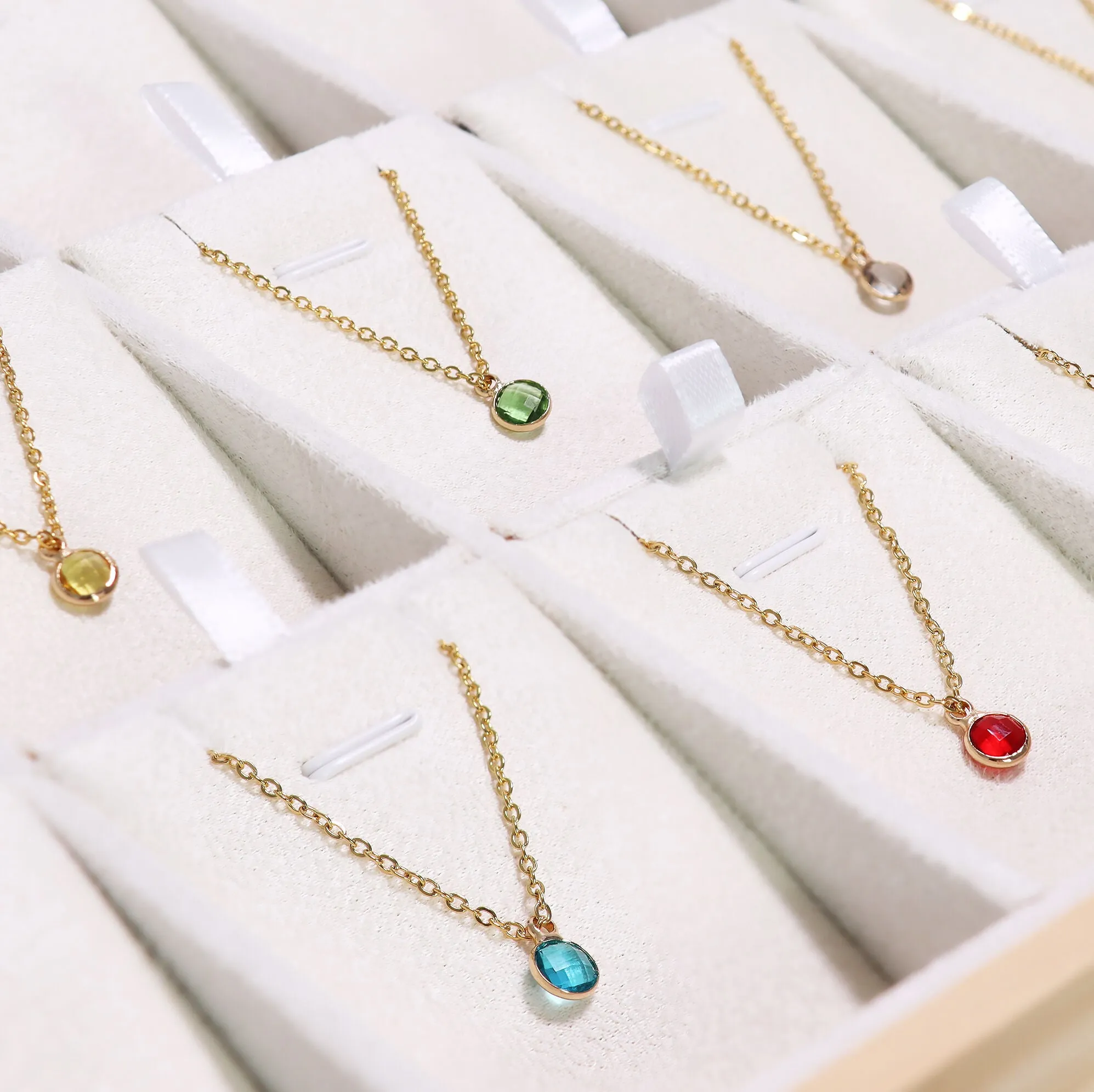 Birthstone 18K Gold CZ Charms / SBB0308