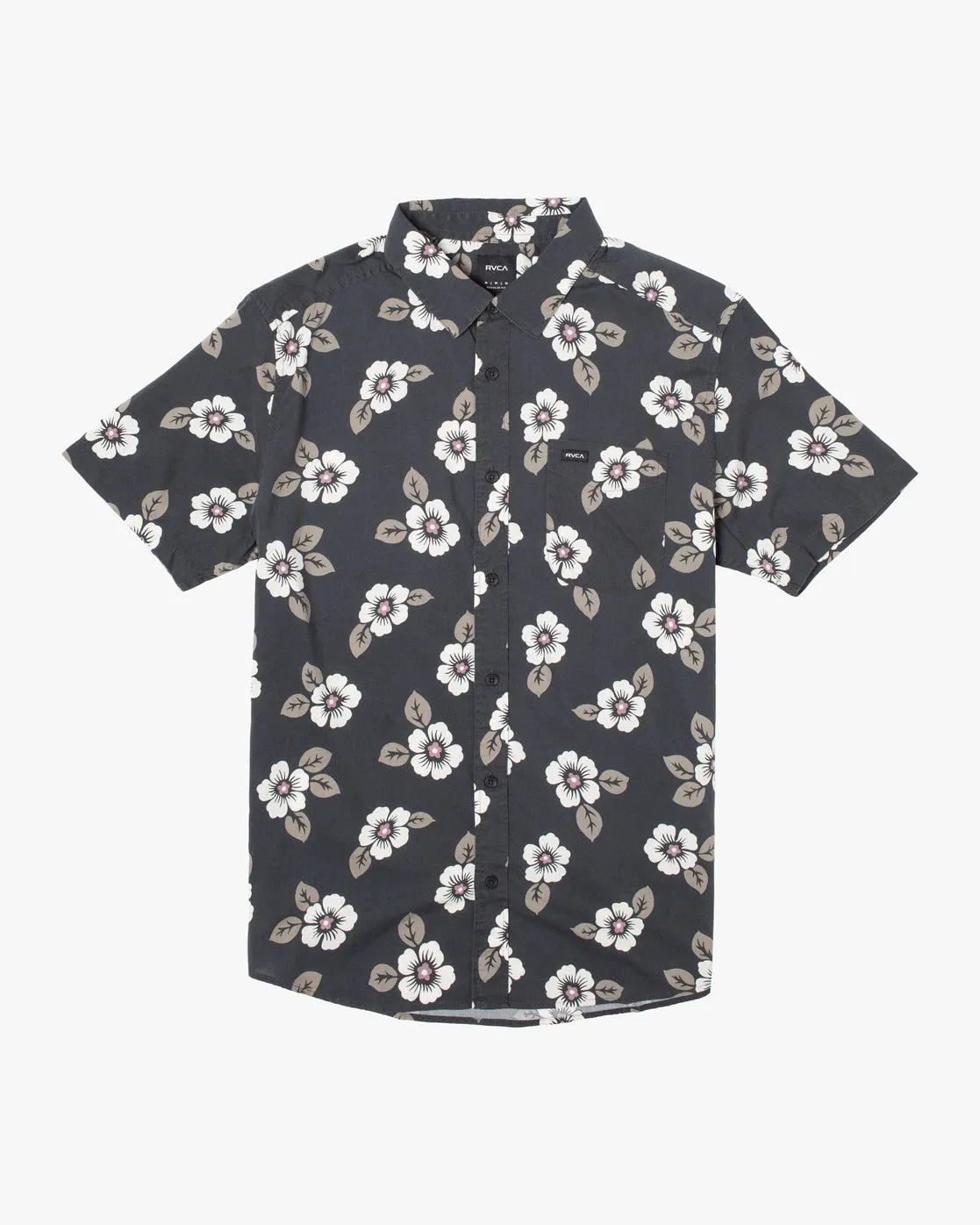 Botanical Short Sleeve Shirt - Black