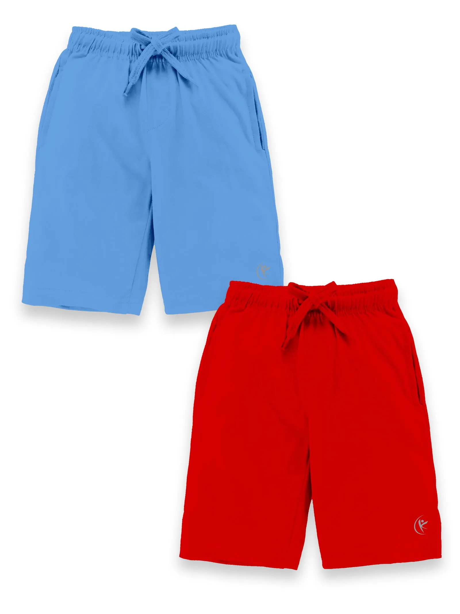 Boys Knit Knee length Basic Shorts Pack Of 2