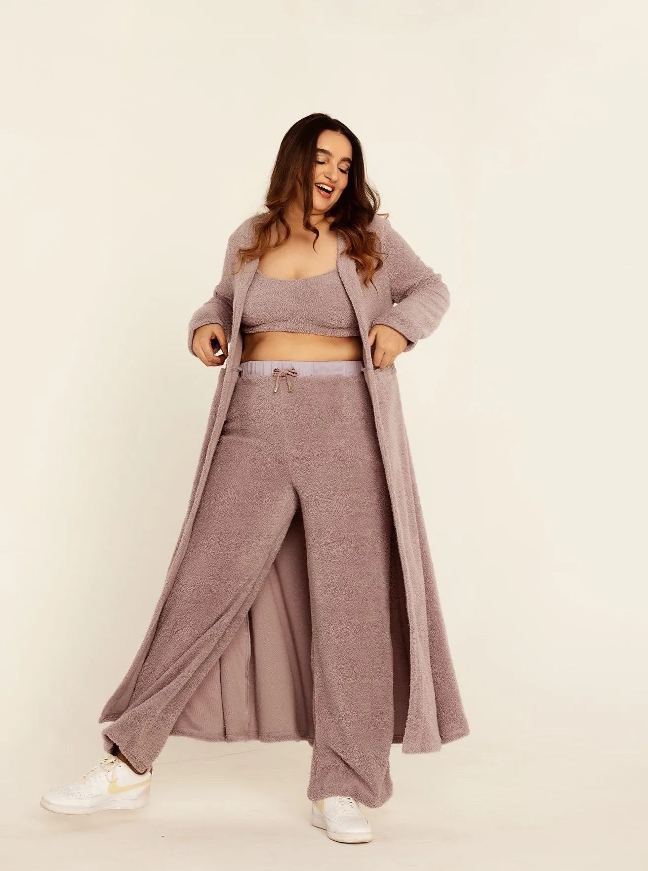 Brielle Teddy Wide-Leg Pants