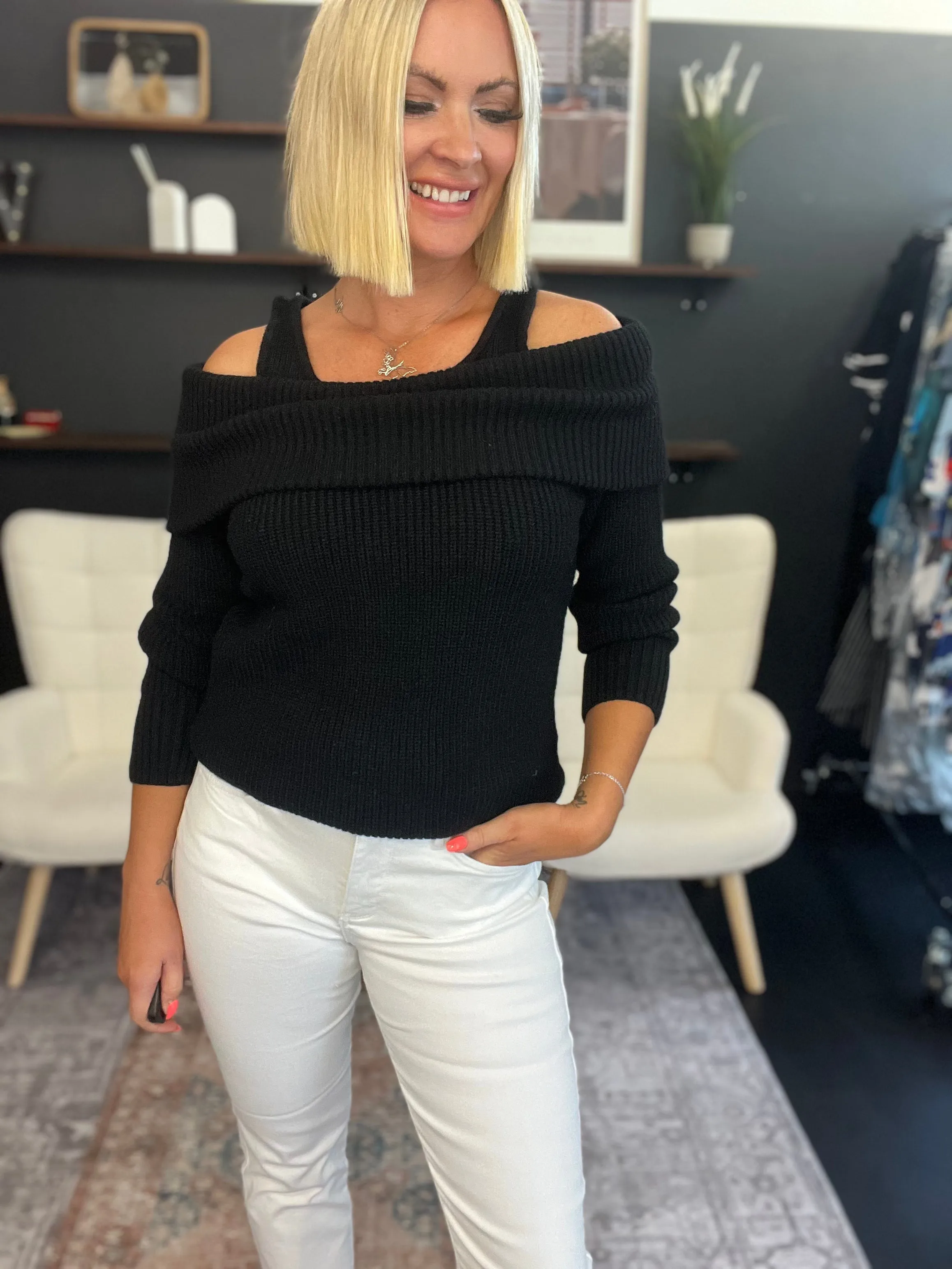 Charlotte Off the Shoulder Knit