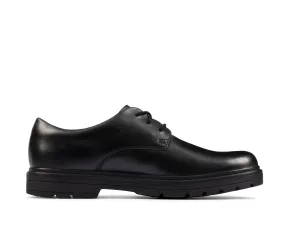 Clarks Loxham Derby Y Black leather