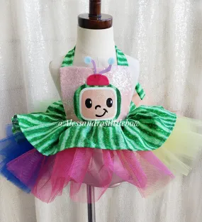 Coco Melon inspired tutu Romper