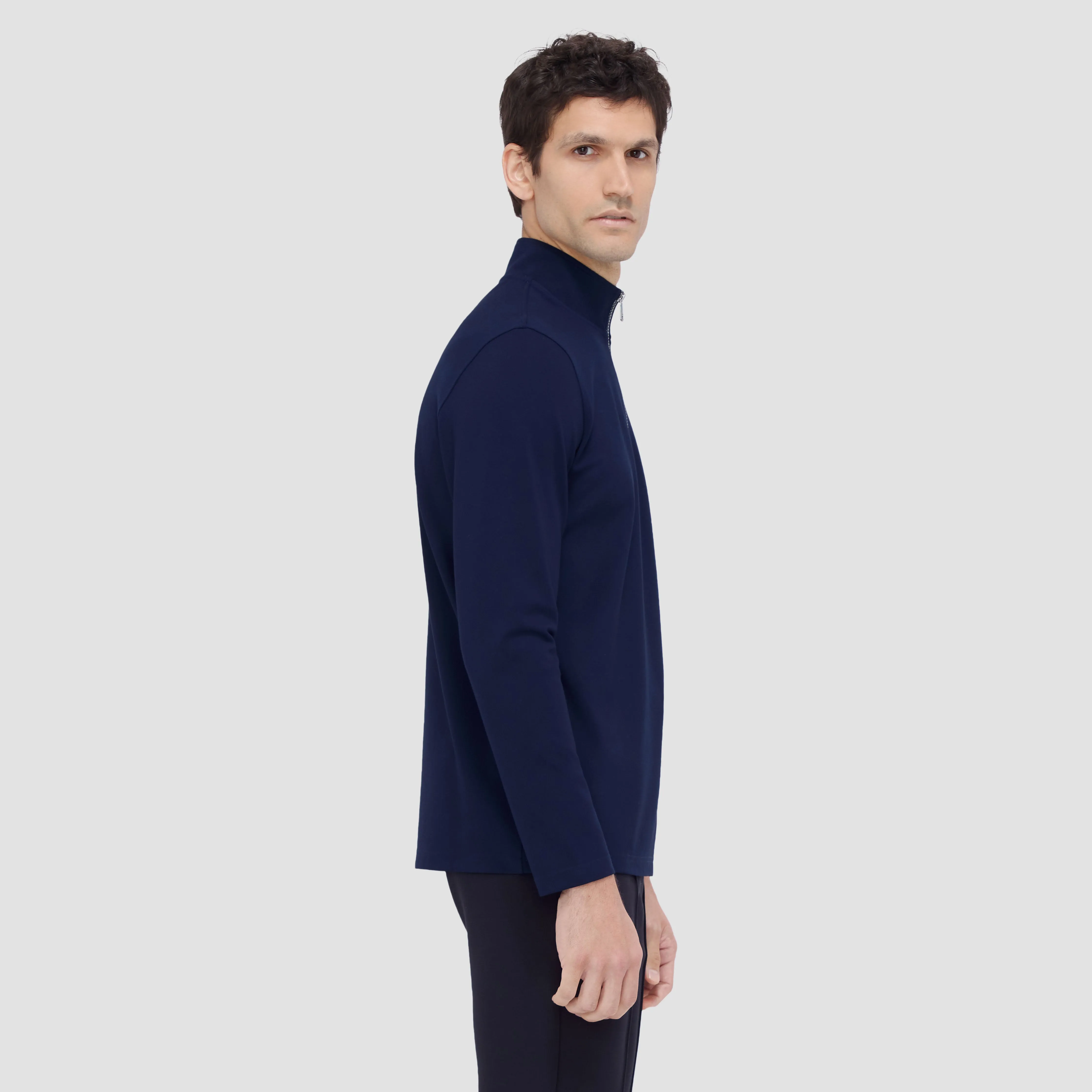 Contrast Performance Quarter-Zip Pullover