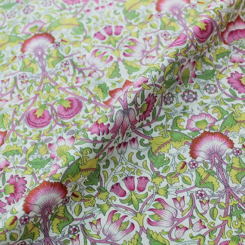 Cotton Lawn - Louden - Pinks and Green