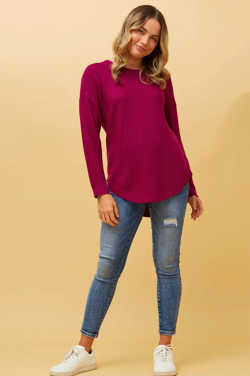 DARYLE SOLID KNIT JUMPER