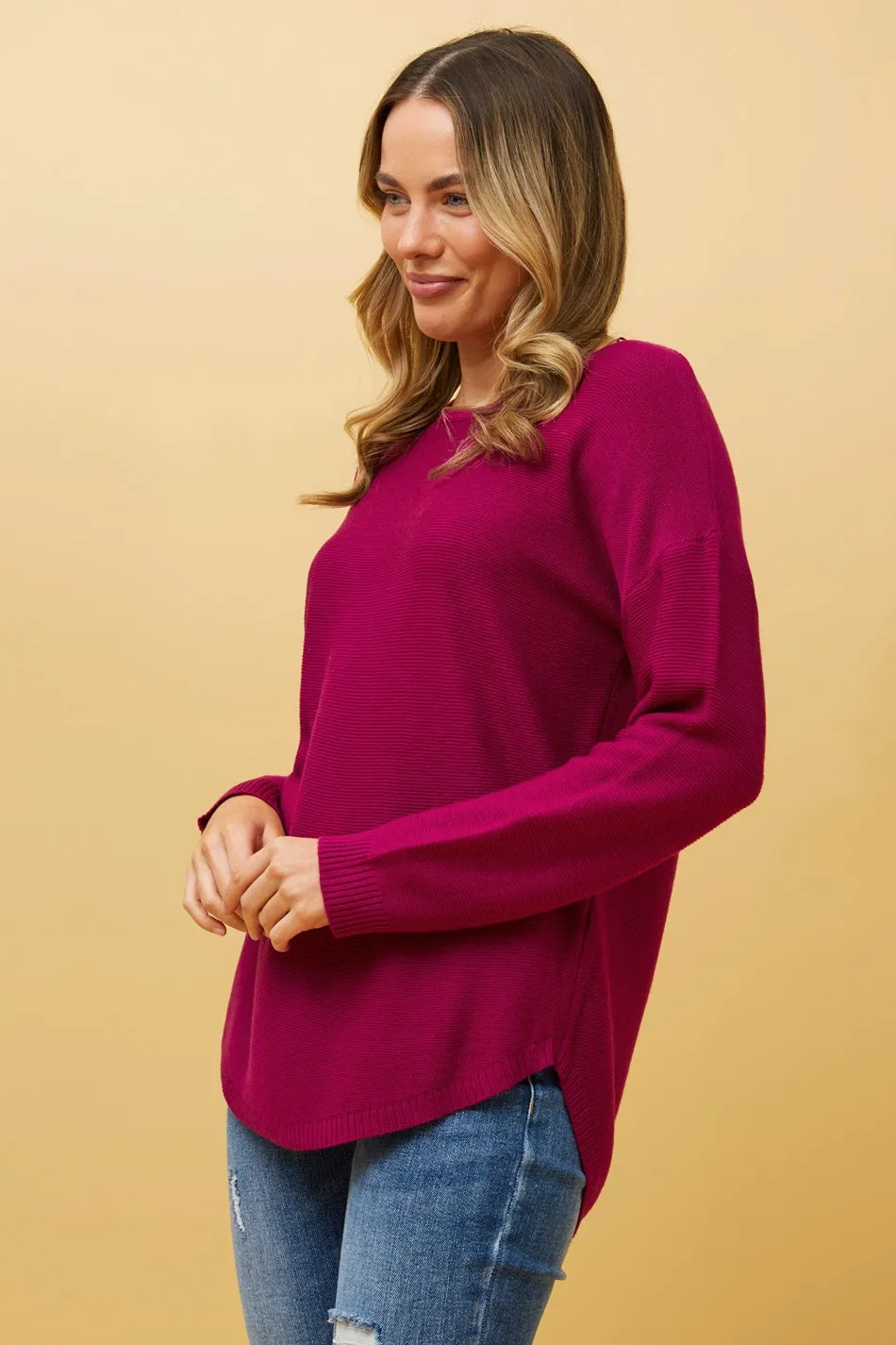 DARYLE SOLID KNIT JUMPER