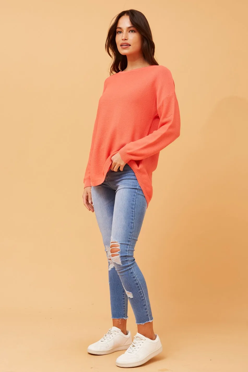 DARYLE SOLID KNIT JUMPER