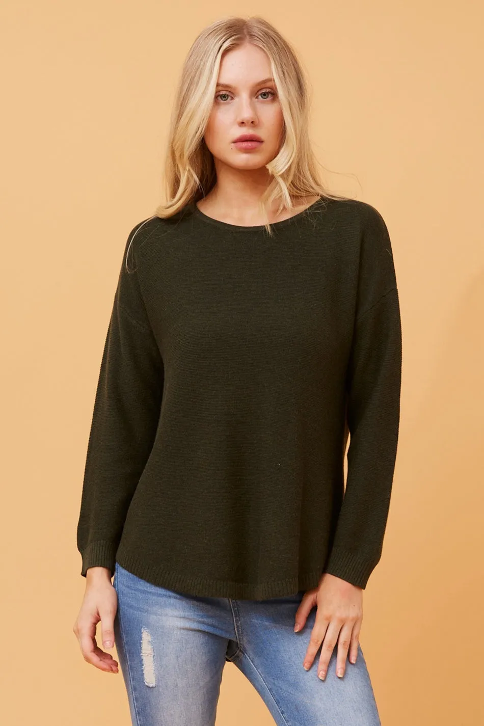 DARYLE SOLID KNIT JUMPER