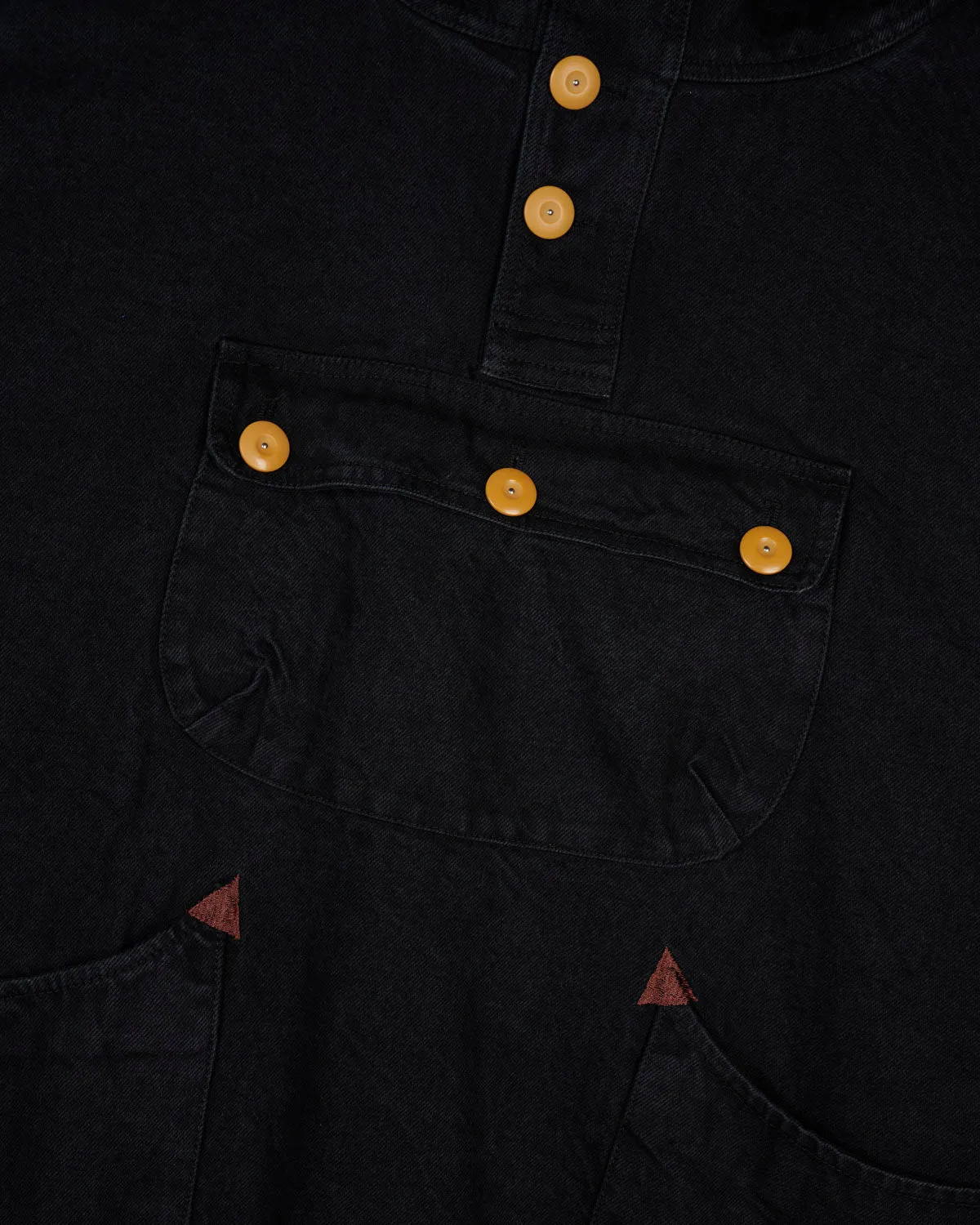 Denim Smock - Black