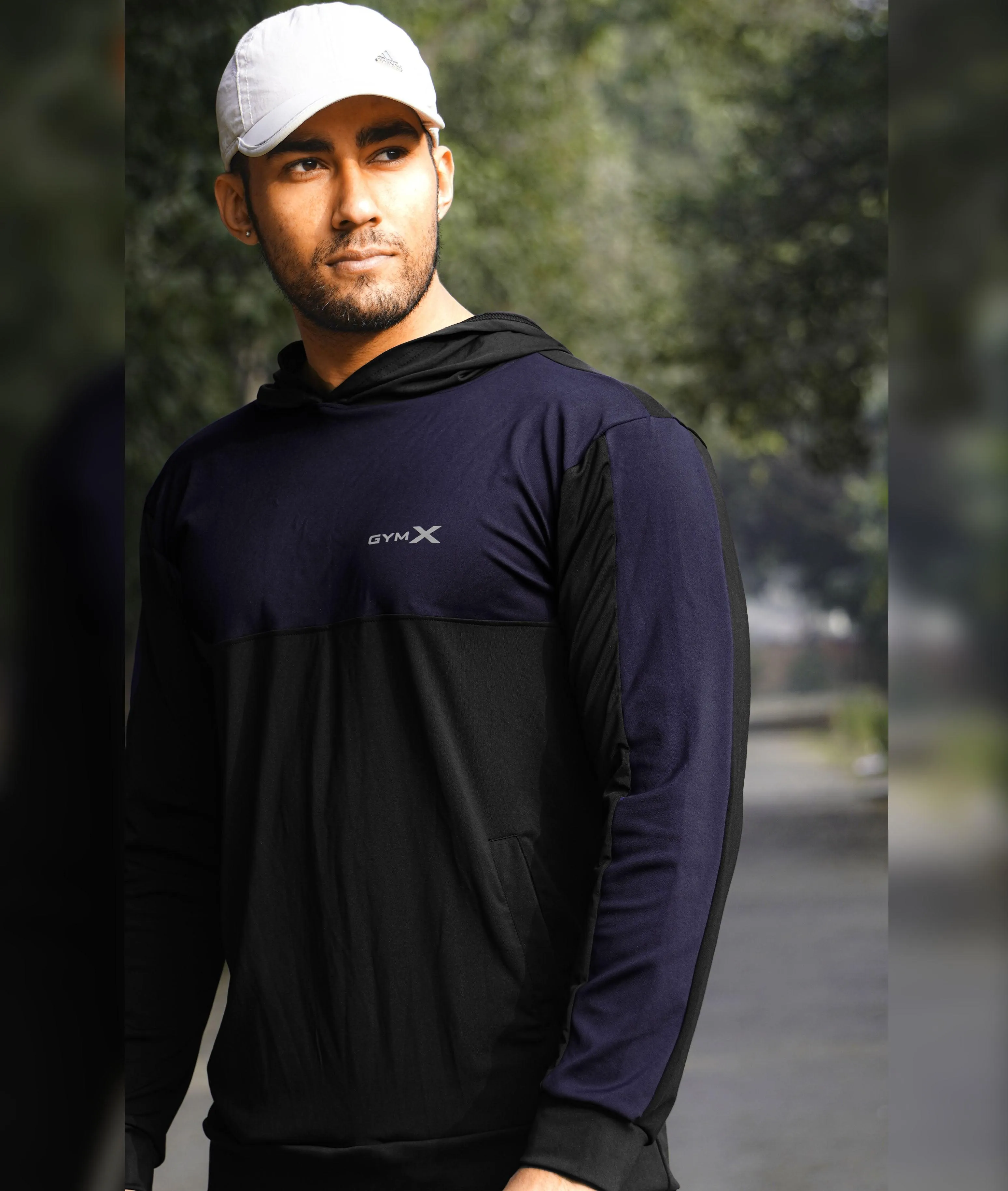 Dual Edition GymX Pullover: Navy Blue - Sale