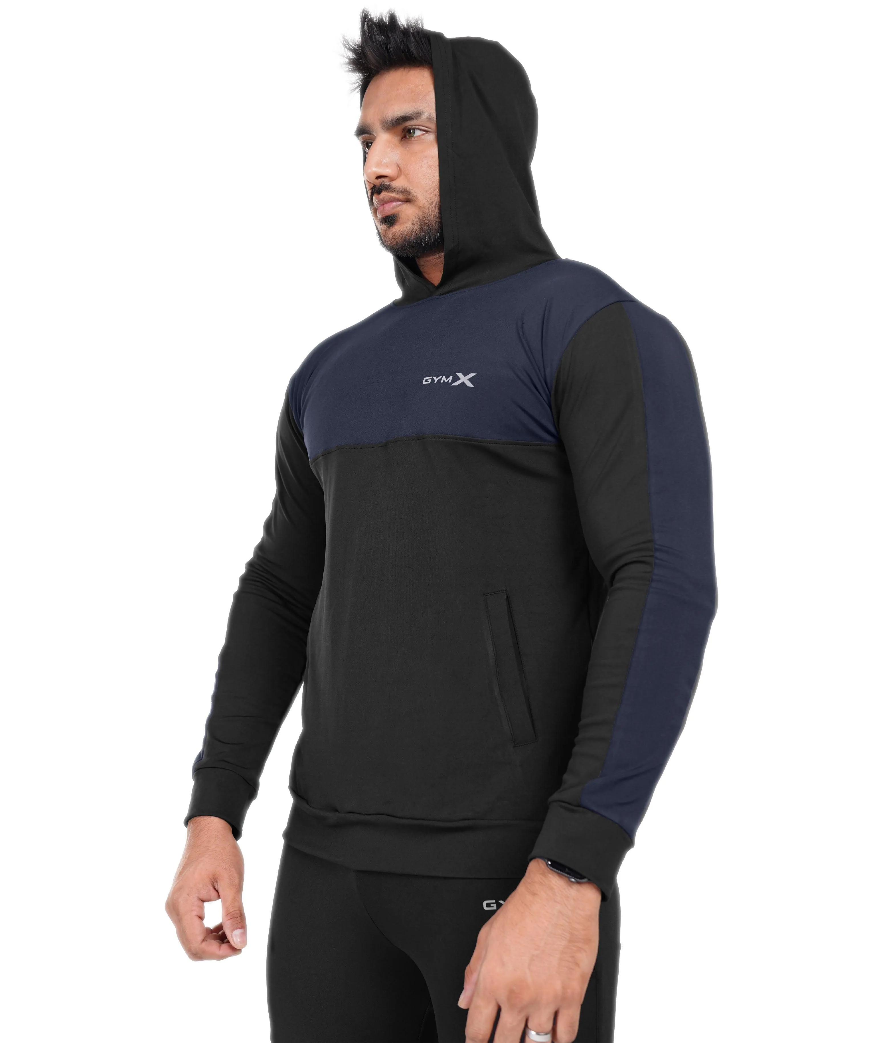 Dual Edition GymX Pullover: Navy Blue - Sale