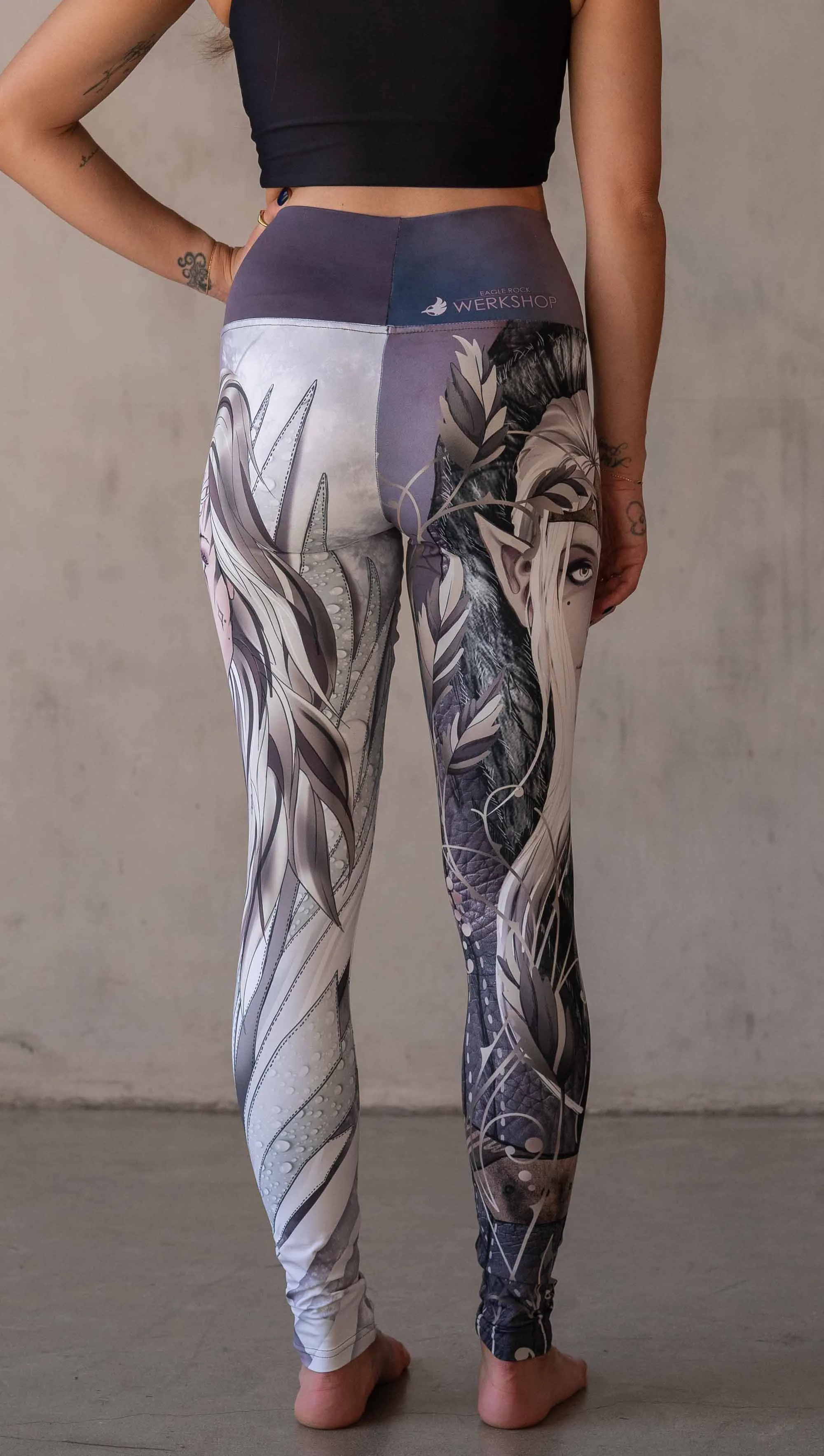 Elf   Sorceress  Mashup - Athleisure Leggings