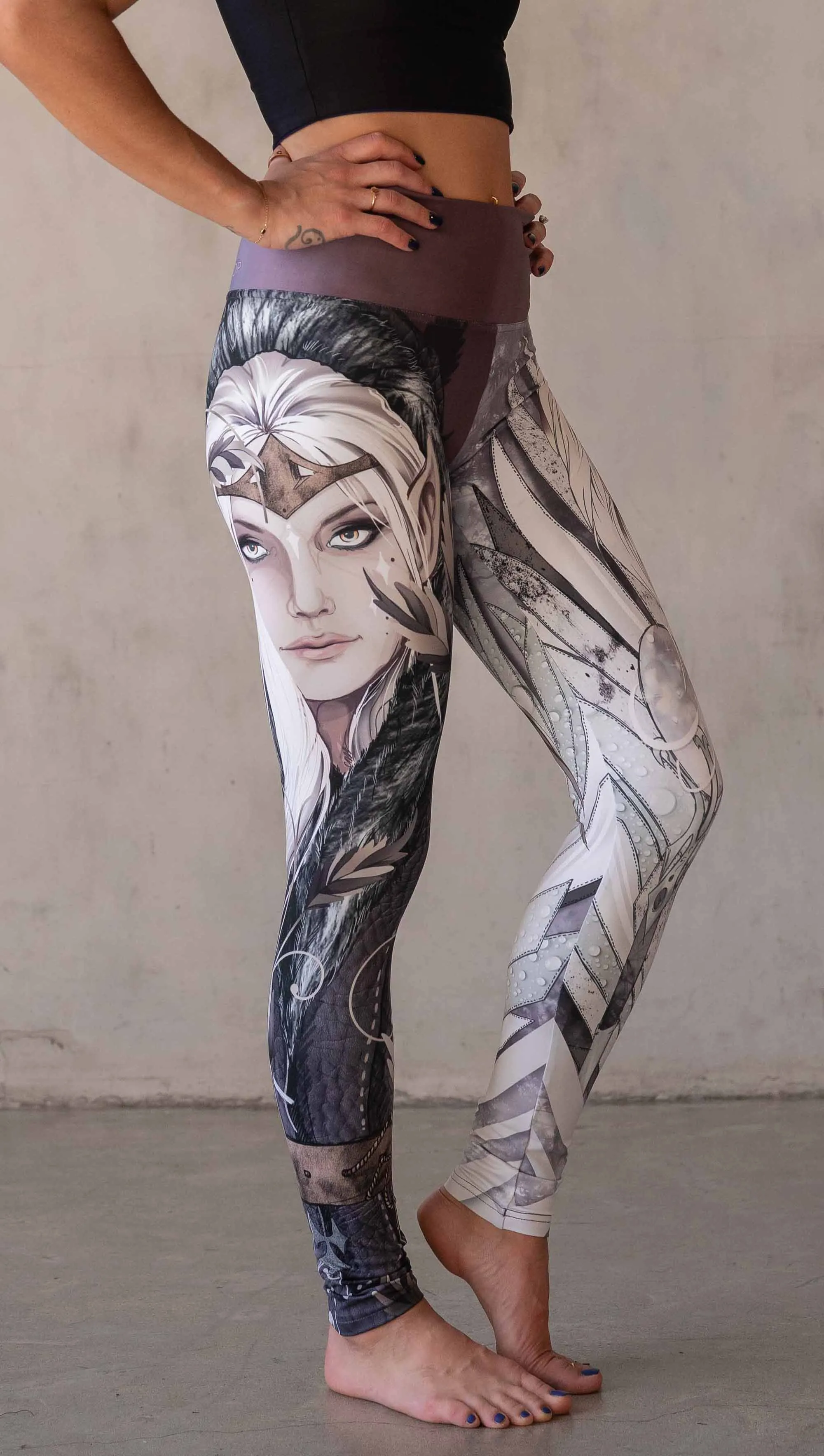 Elf   Sorceress  Mashup - Athleisure Leggings