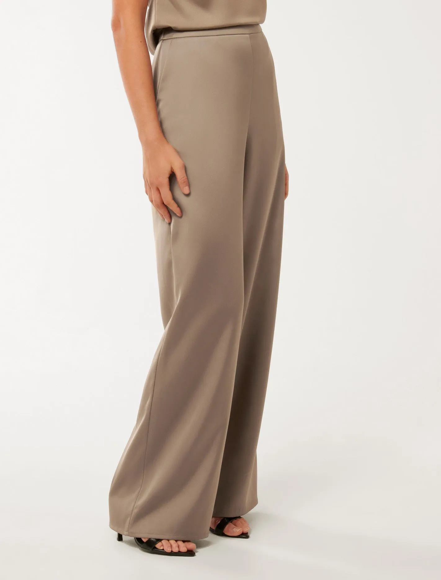 Emila Satin Wide Leg Pants