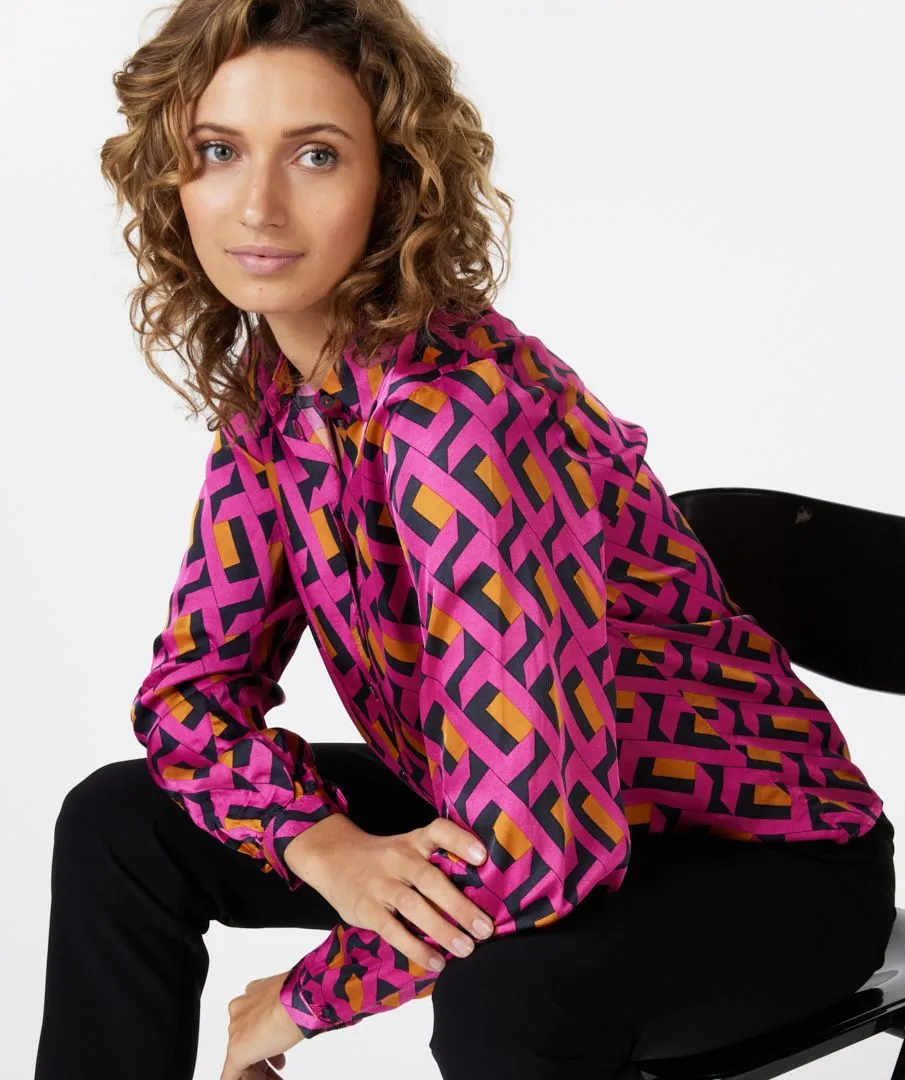 Esqualo Basic Geo Blouse