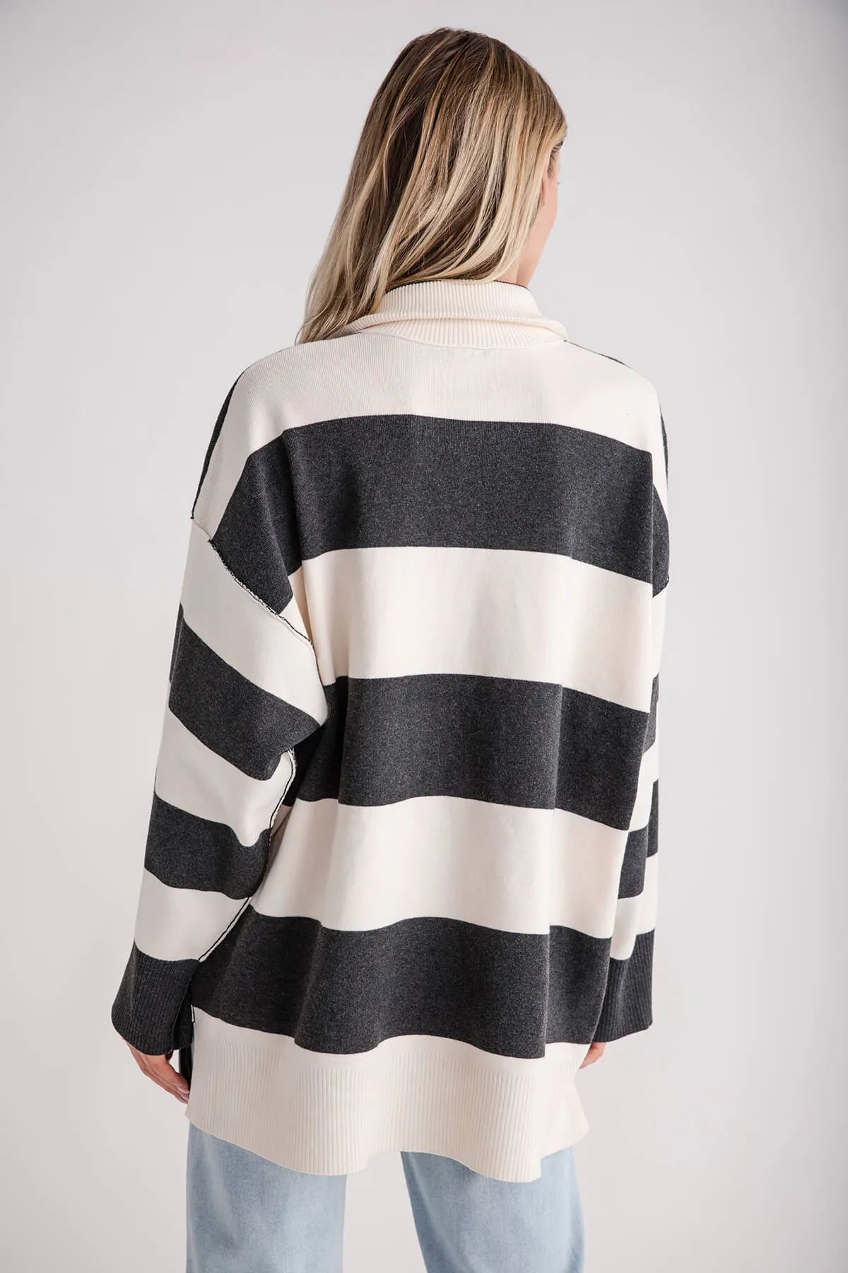 Free People Coastal Stripe Pullover