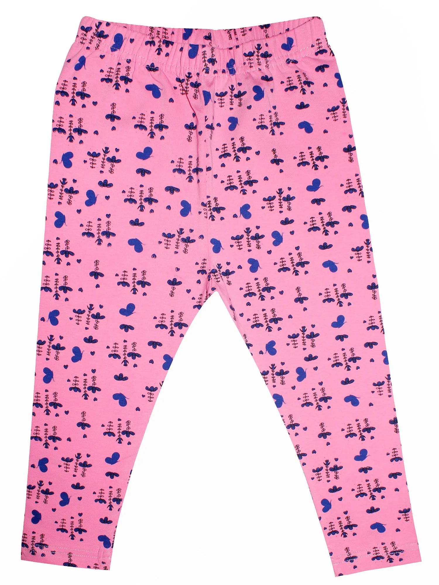 Girls Capri Legging with Tape pattern- Pack Of 2