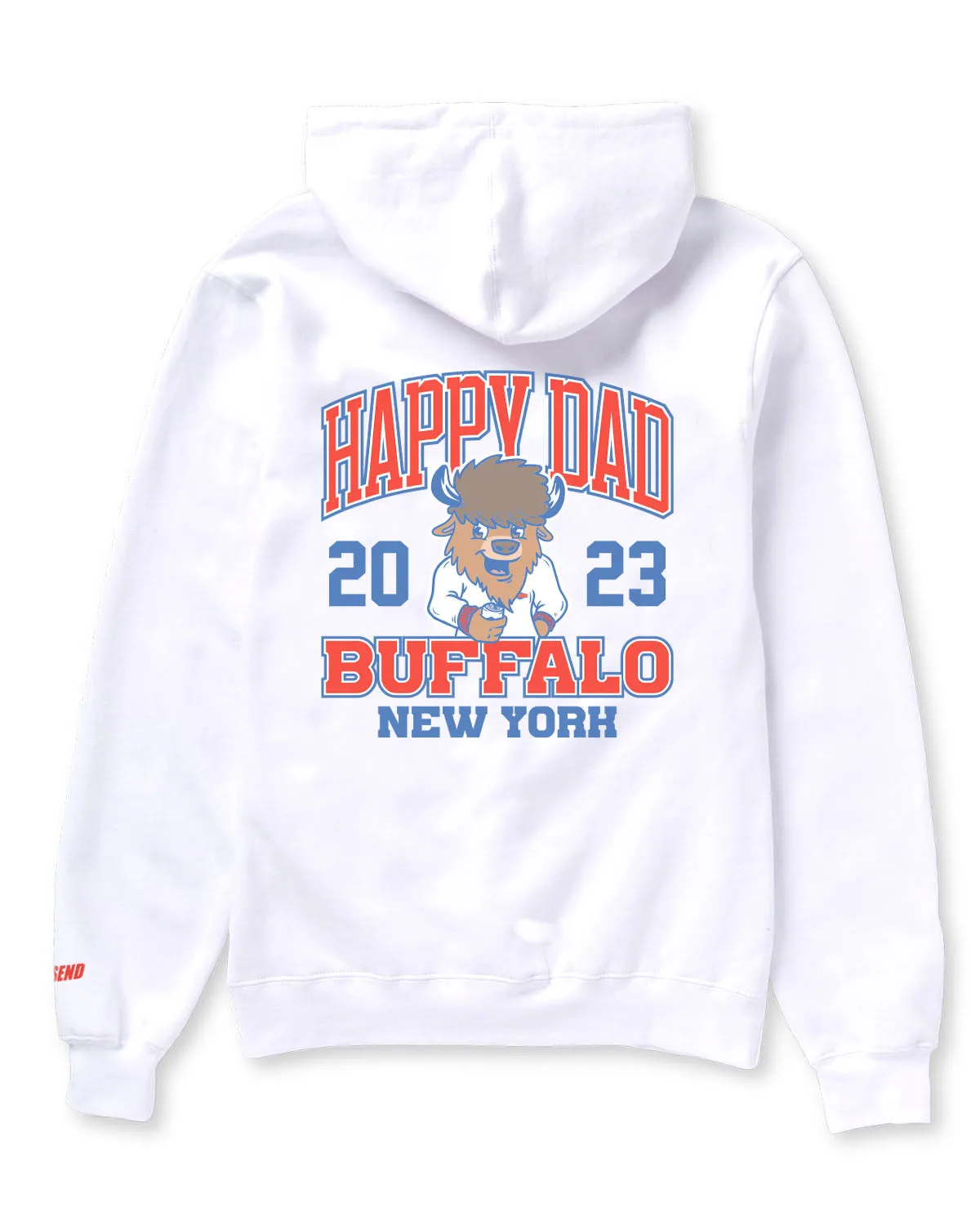 Happy Dad Buffalo Mascot Hoodie