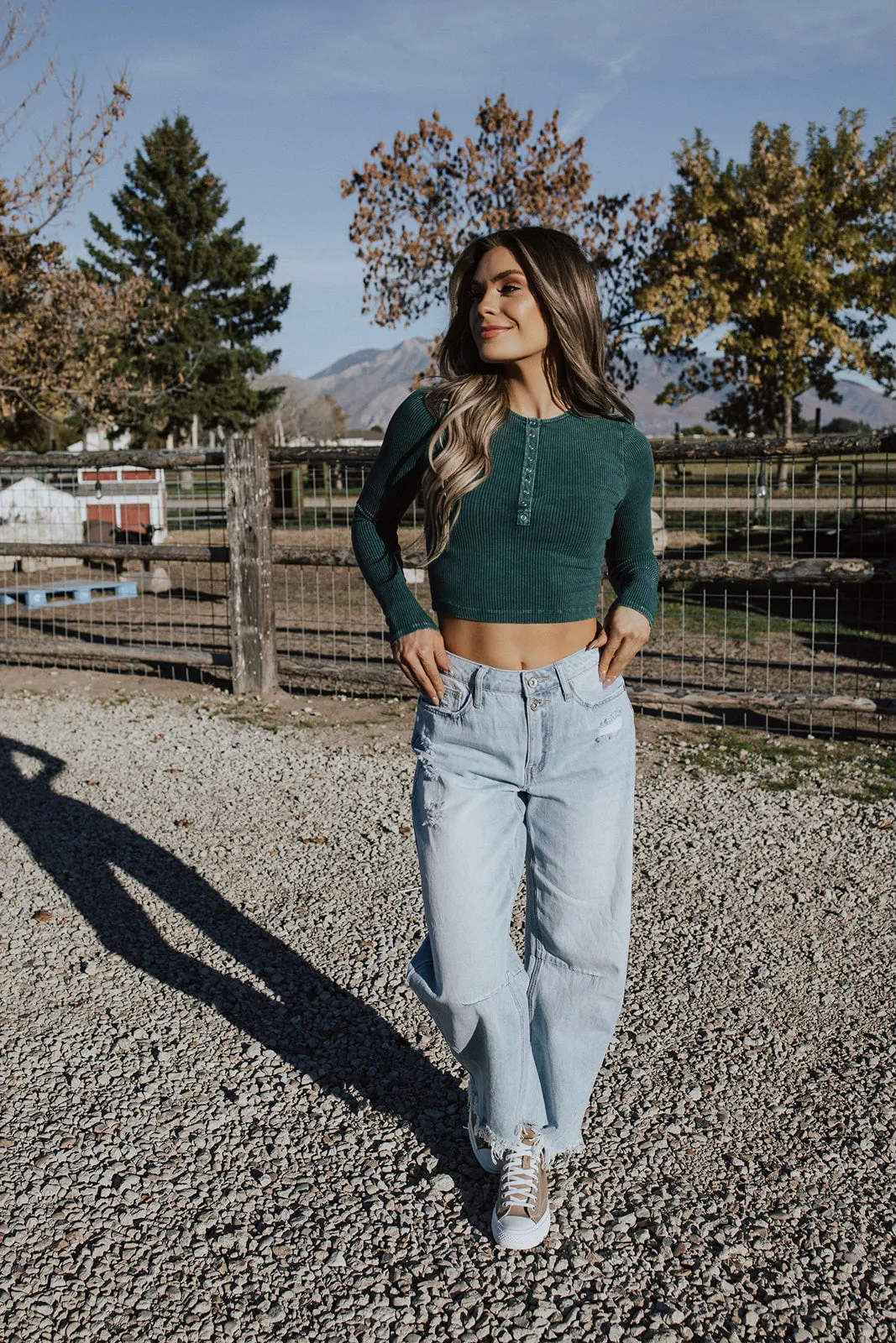 Harris Long Sleeve Crop Top