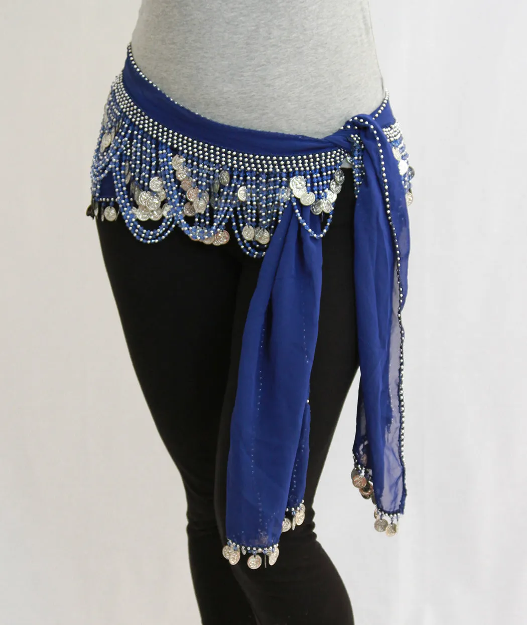 Hip Sash with Beaded Crescents