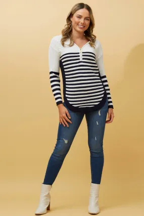 HOPE STRIPE KNIT JUMPER