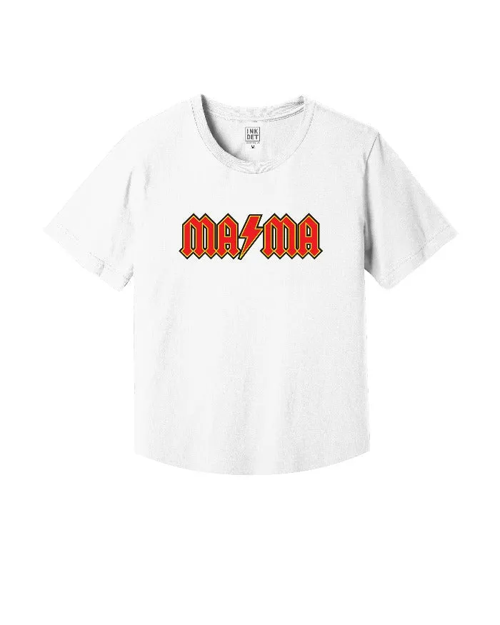 INK "MAMA" Kinda Cropped T-Shirt - White