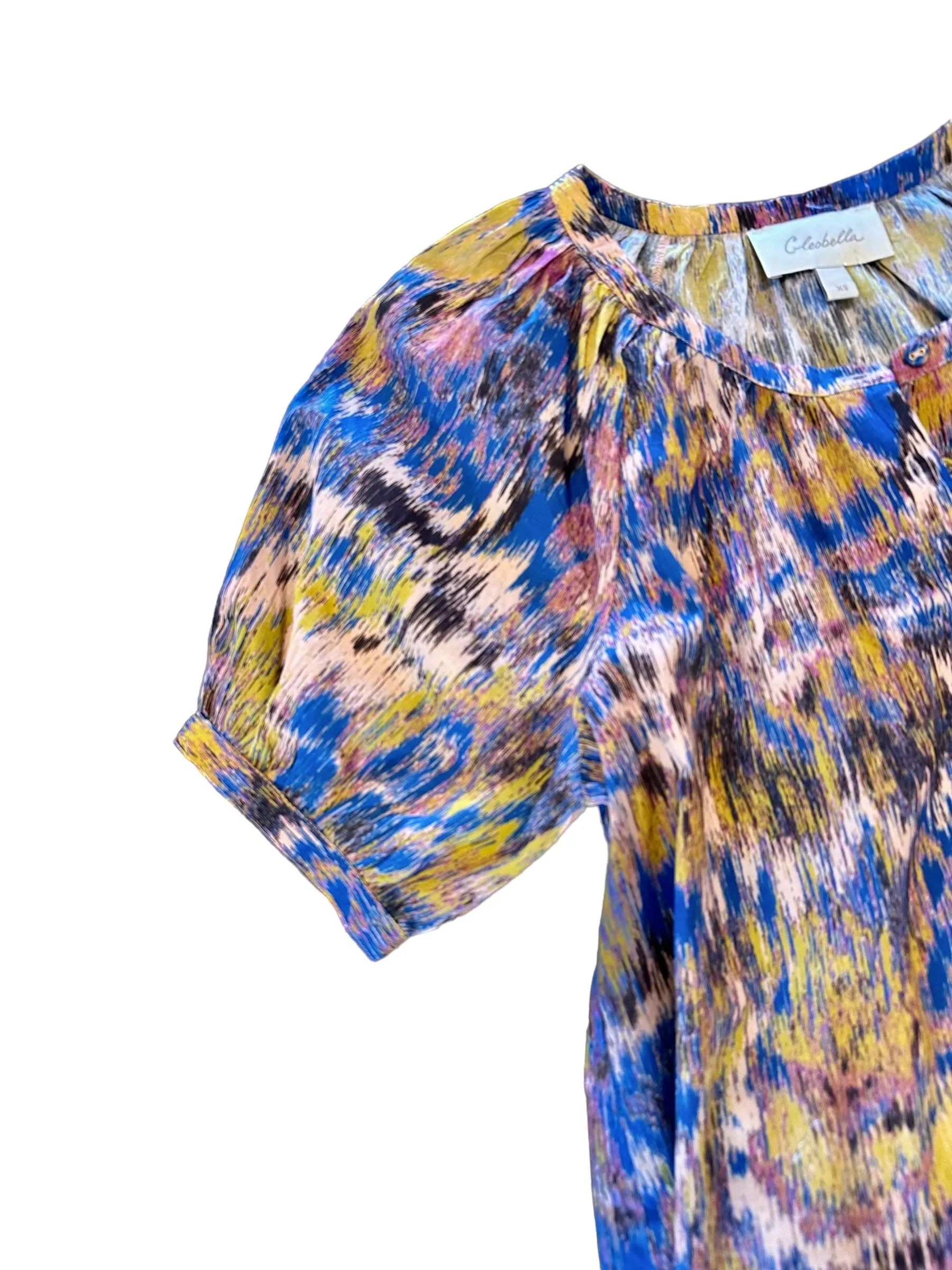 Irena Blouse in azucar print by Cleobella