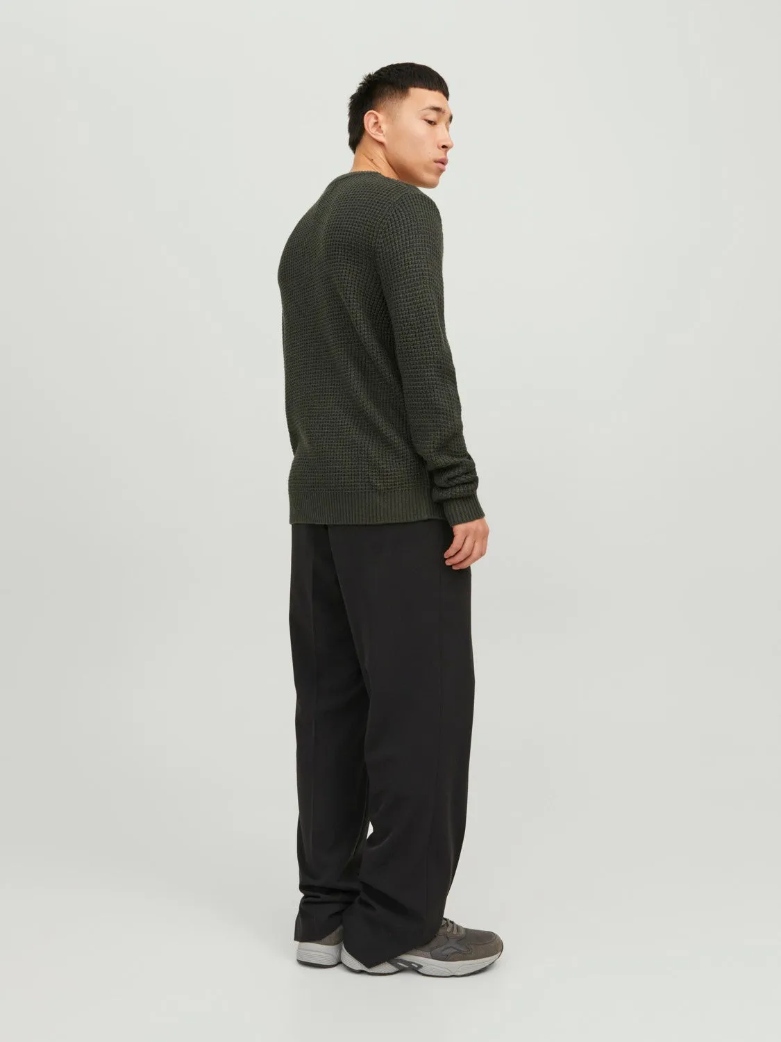 Jack & Jones Mens 'JJEWILLIAM' Crew Neck Knit Jumper