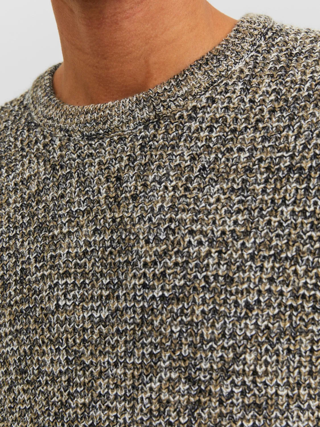 Jack & Jones Mens 'JJEWILLIAM' Crew Neck Knit Jumper