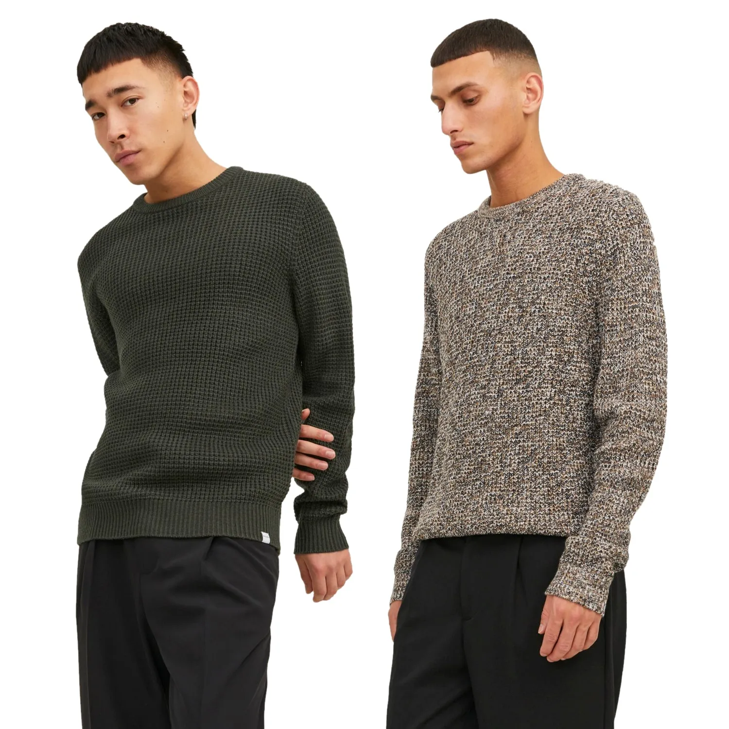 Jack & Jones Mens 'JJEWILLIAM' Crew Neck Knit Jumper