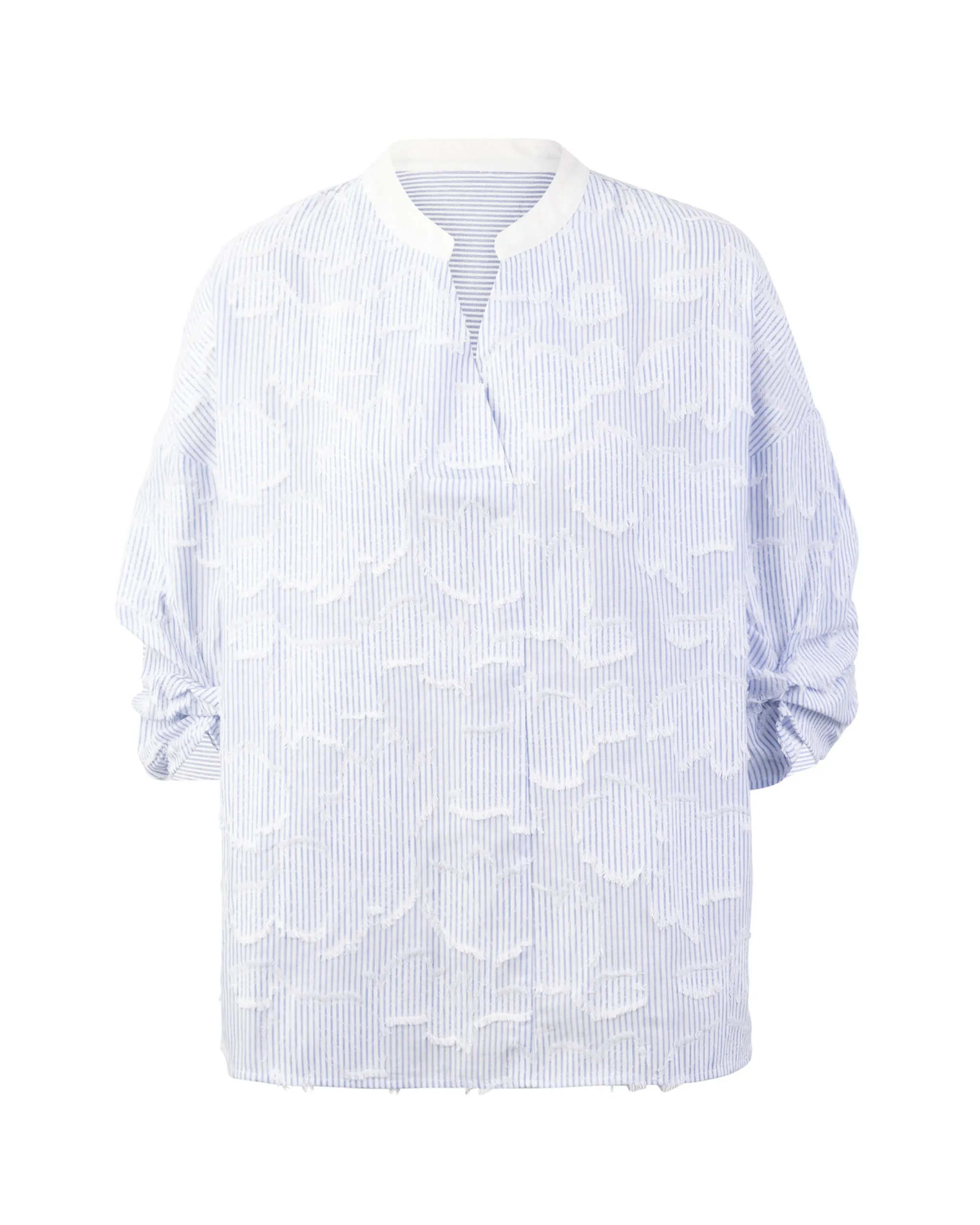 Jacq & Cutwork Bubble Sleeve Blouse