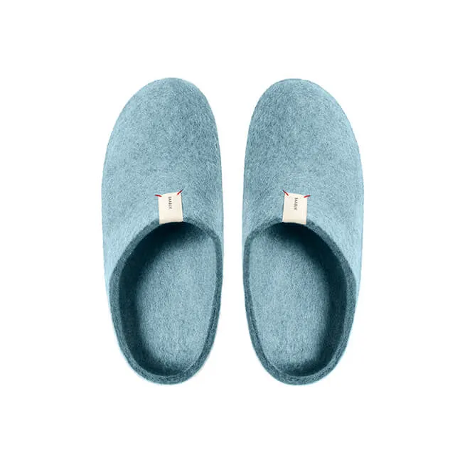 Kanga Slippers - Light Blue