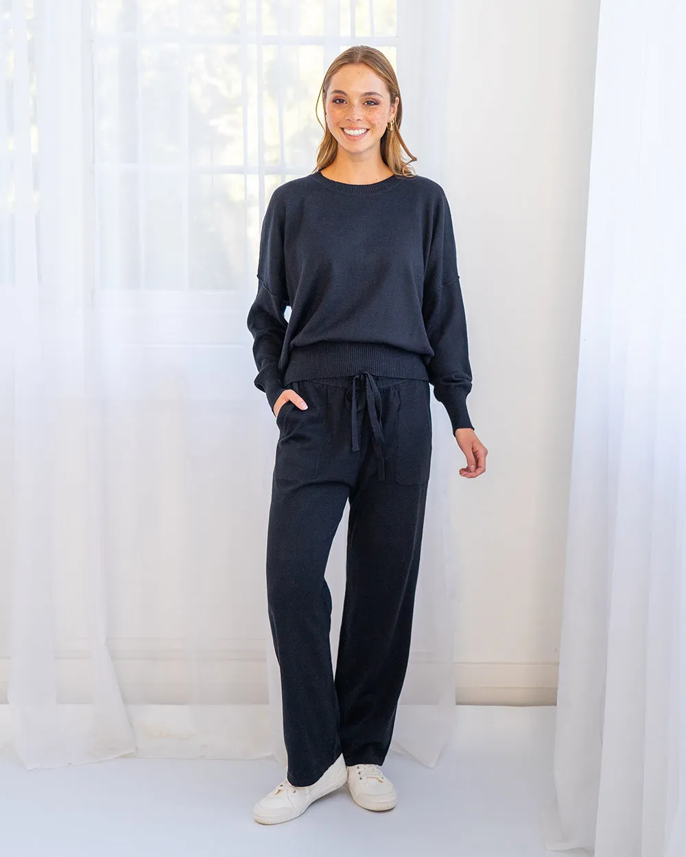 Kelsey Lounge Pant - Black