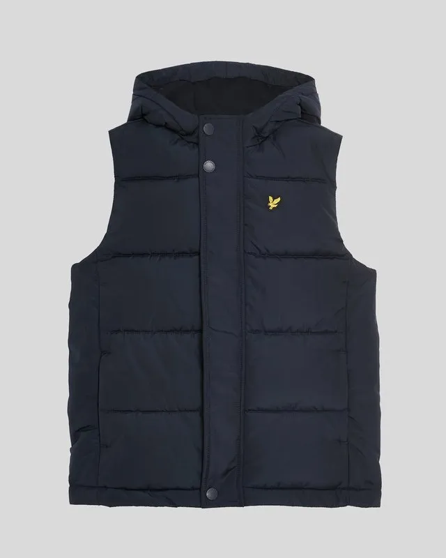 Kids Padded Hooded Gilet