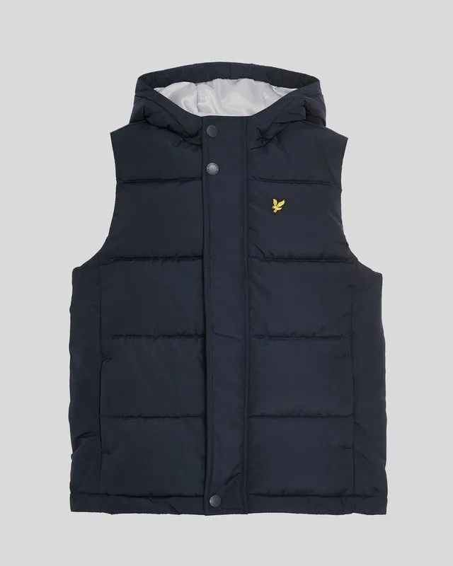 Kids Padded Hooded Gilet