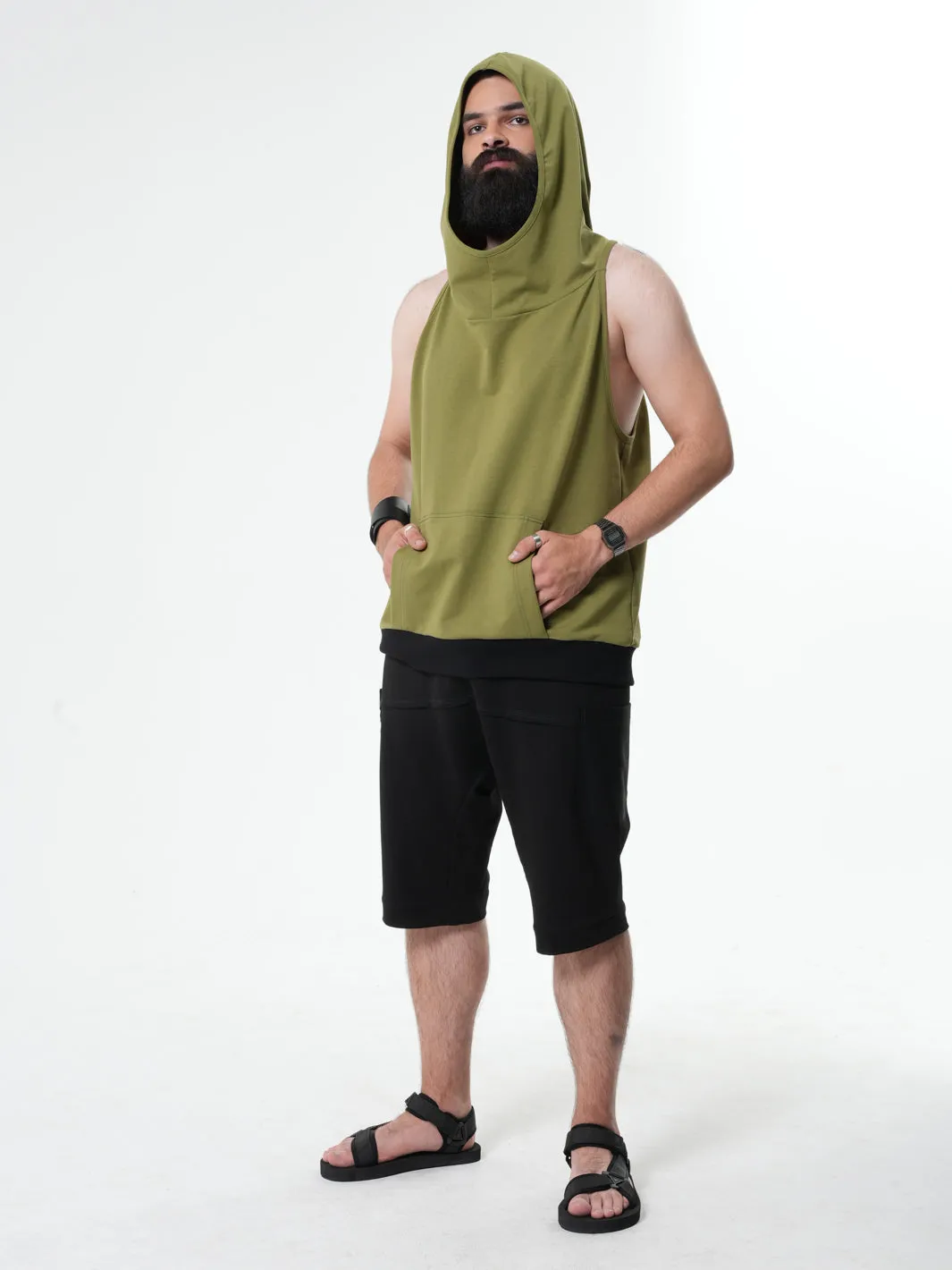 Mens Sleeveless Hoodie