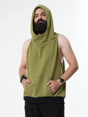 Mens Sleeveless Hoodie